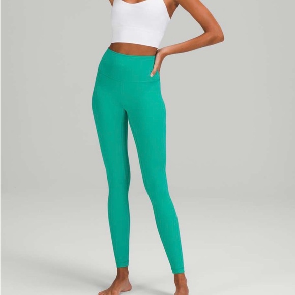 lululemon athletica Pants - Lululemon Align 28” Maldives Green High-Waisted Leggings
